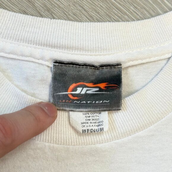 2009 NASCAR Dale Earnhardt Jr. #88 AMP Energy White T-Shirt - Size Youth Medium - Picture 8 of 11